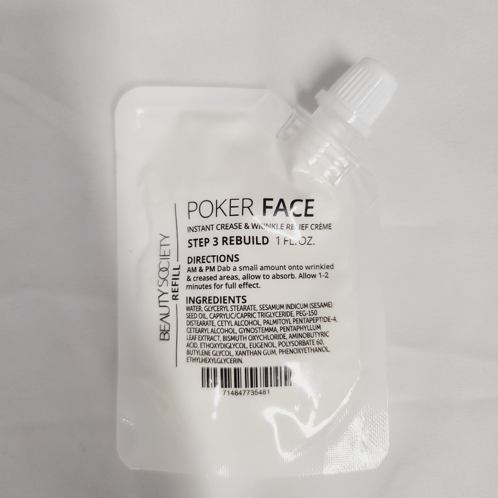 Beauty Society - Poker Face serum 1oz. - New & Sealed
